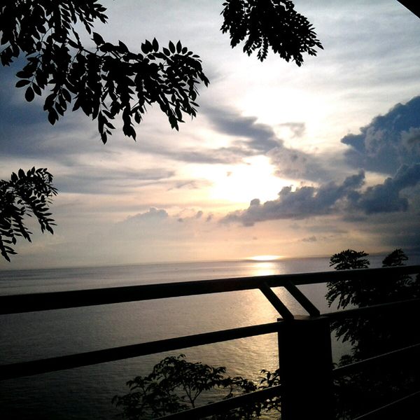 Sunset from puri malimbu pantai senggi Lombok barat 